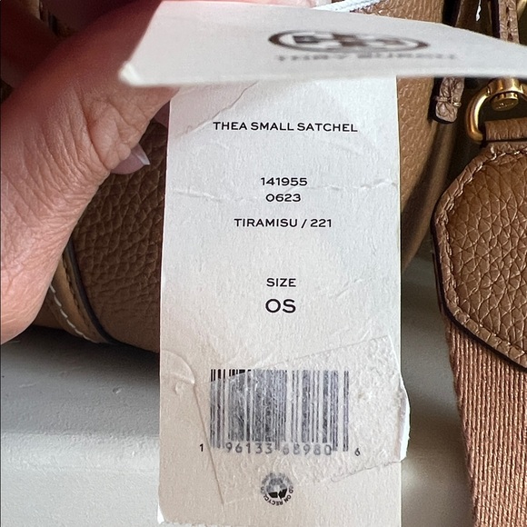 Tory Burch Thea Brown Leather Satchel - Picture 2 of 8